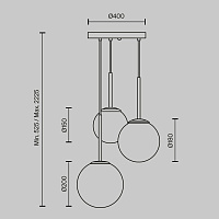 Maytoni Modern Basic form Подвесной светильник цвет: черный MOD321PL-03B