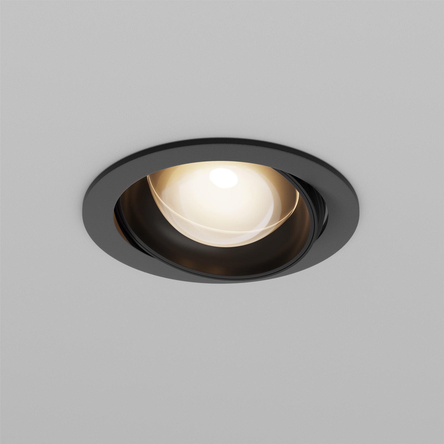 Maytoni Technical Lens Встраиваемый светильник цвет: черный DL105-12W3K-B