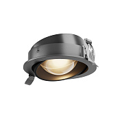 Maytoni Technical Lens Встраиваемый светильник цвет: черный DL105-12W3K-B