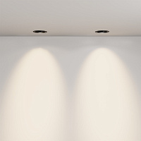 Maytoni Technical Lens Встраиваемый светильник цвет: черный DL105-12W3K-B