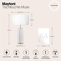 Maytoni Modern Muse Настольный светильник цвет: золото MOD304TL-01G