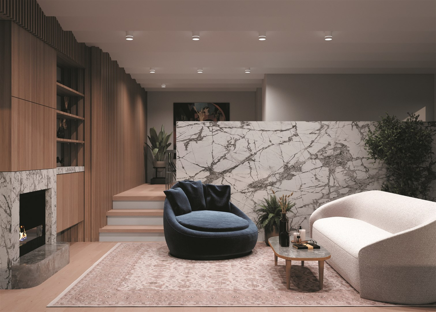 Maytoni Technical Orlo Потолочный светильник цвет: белый C085CL-9W4K-W