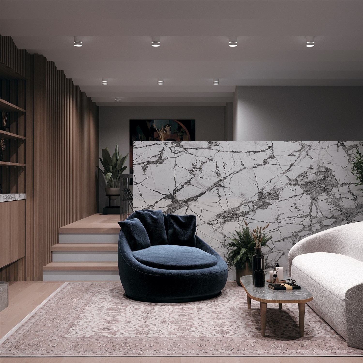 Maytoni Technical Orlo Потолочный светильник цвет: белый C085CL-9W4K-W
