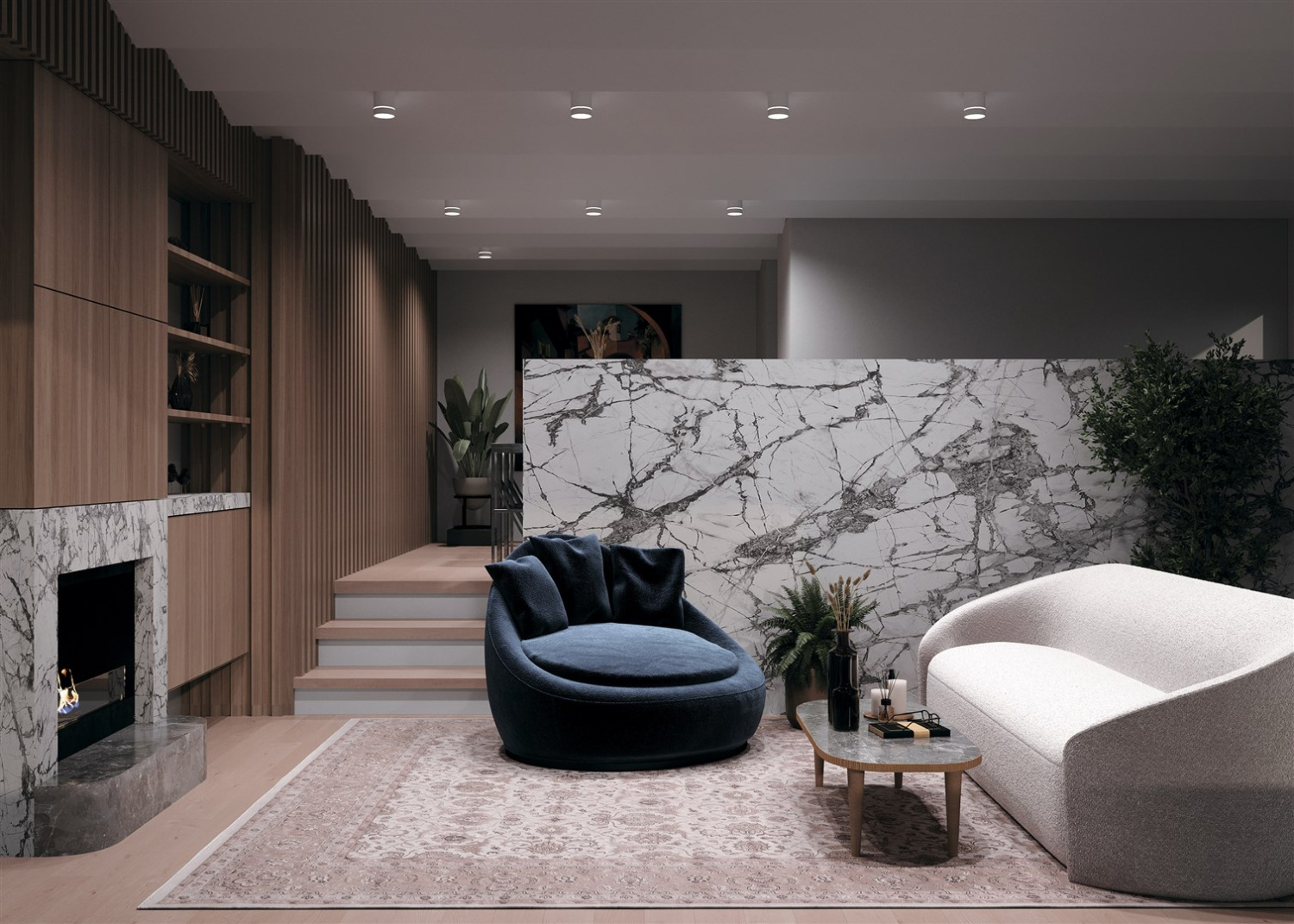 Maytoni Technical Orlo Потолочный светильник цвет: белый C085CL-9W4K-W