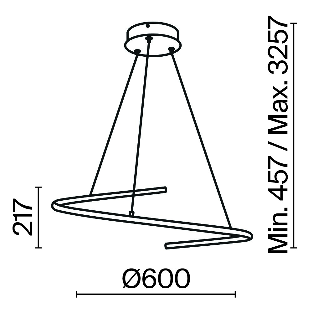 Maytoni Modern Curve Подвесной светильник цвет: латунь MOD242PL-L33BSK