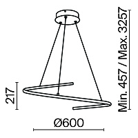 Maytoni Modern Curve Подвесной светильник цвет: латунь MOD242PL-L33BSK