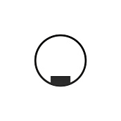 Maytoni Modern Rim Настенный светильник (бра) цвет: черный MOD058WL-L25BK
