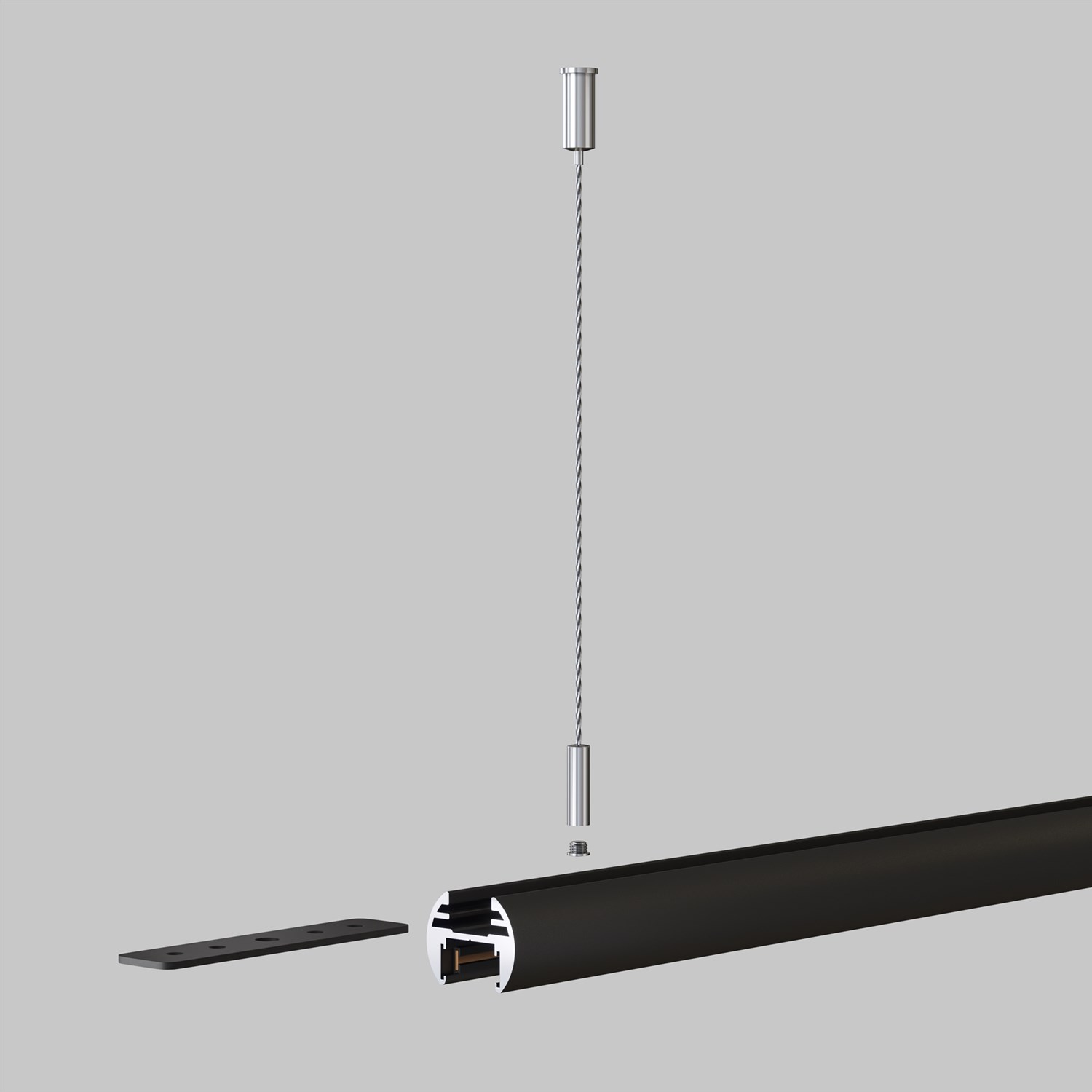 Maytoni Technical Тросовый подвес Basity, 2 шт TRA172SW-R-1B