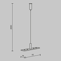 Maytoni Technical Тросовый подвес Basity, 2 шт TRA172SW-R-1B