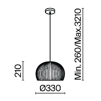 Maytoni Modern Roots Подвесной светильник цвет: черный MOD195PL-01W