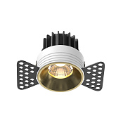 Maytoni Technical Round Встраиваемый светильник цвет: латунь DL058-7W3K-TRS-BS
