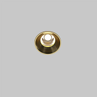 Maytoni Technical Round Встраиваемый светильник цвет: латунь DL058-7W3K-TRS-BS