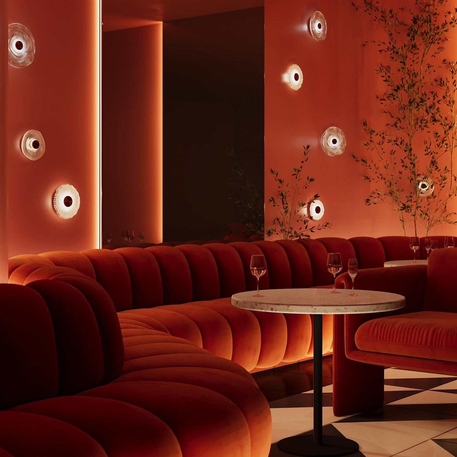 Maytoni Modern Sparkle Настенный светильник (бра) цвет: латунь MOD343WL-L5BS3K3