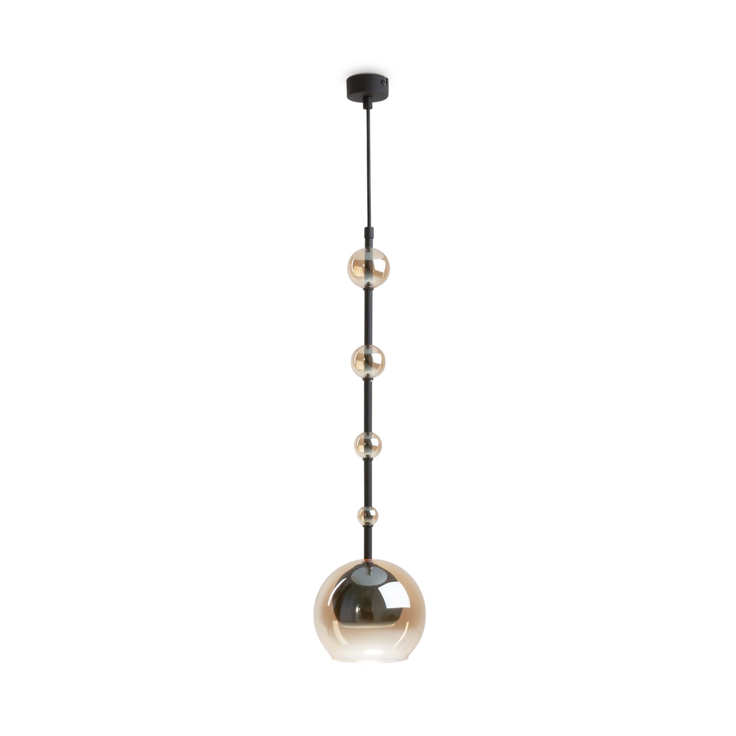 Maytoni Modern Ros Подвесной светильник цвет: черный/янтарный MOD227PL-01B1