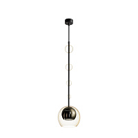 Maytoni Modern Ros Подвесной светильник цвет: черный/янтарный MOD227PL-01B1