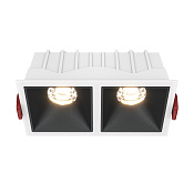 Maytoni Technical Alfa LED Встраиваемый светильник цвет: бело-черный DL043-02-10W3K-D-SQ-WB
