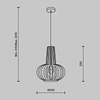 Maytoni Modern Roots Подвесной светильник цвет: черный MOD193PL-01W