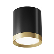 Maytoni Technical Hoop Потолочный светильник цвет: черный с золотом C086CM-GX53-MRD-BG