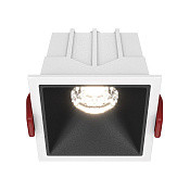 Maytoni Technical Alfa LED Встраиваемый светильник цвет: бело-черный DL043-01-10W4K-D-SQ-WB
