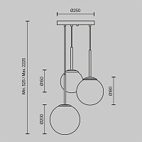 Maytoni Modern Basic form Подвесной светильник цвет: белый MOD321PL-03W