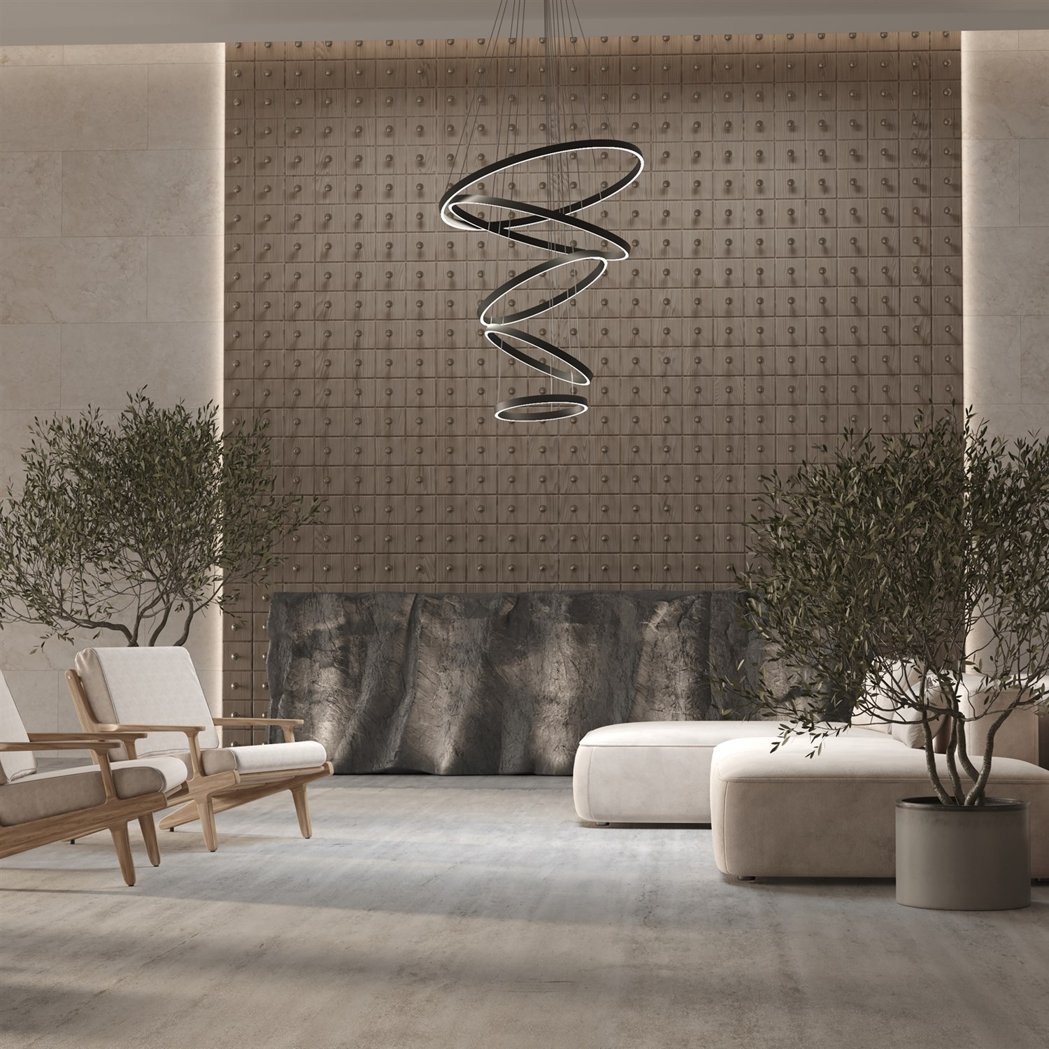 Maytoni Modern Rim Подвесной светильник цвет: черный MOD058PL-L200BK