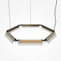 Maytoni Modern Flat Подвесной светильник цвет: черный и латунь MOD296PL-L60BS3K