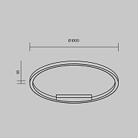 Maytoni Modern Rim Потолочный светильник цвет: белый MOD058CL-L65WK