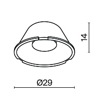Maytoni Technical Линза для серии Alfa LED 24° LensD29-24