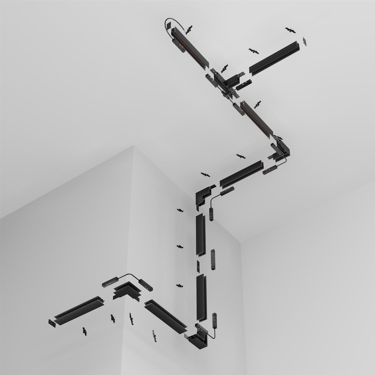 Maytoni Technical Busbar trunkings Exility Шинопровод встраиваемый цвет: черный TRX034-422B