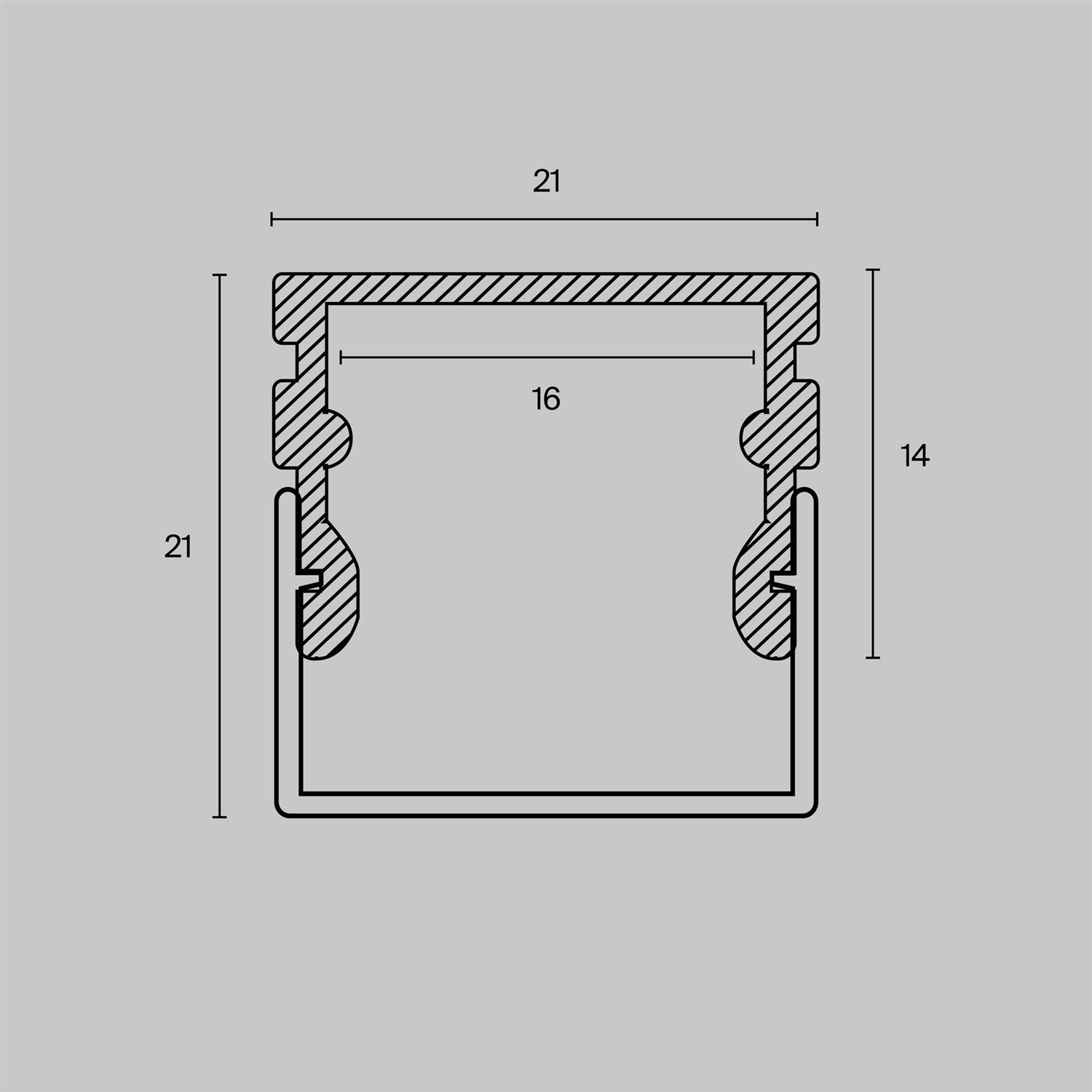 Maytoni Led Strip Профиль ALM007S-2M