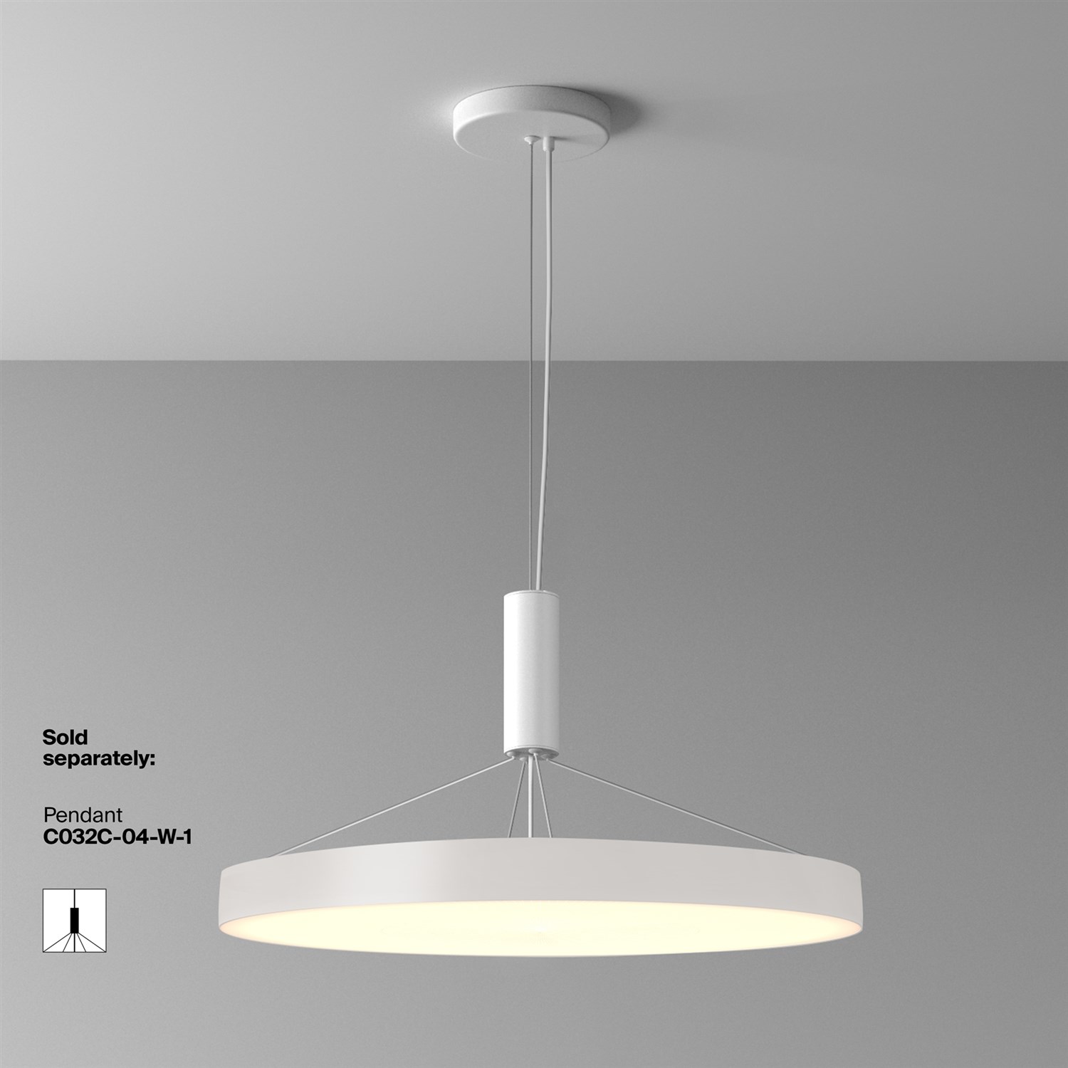 Maytoni Technical Zon Потолочный светильник цвет: белый C032CL-90W3K-RD-W