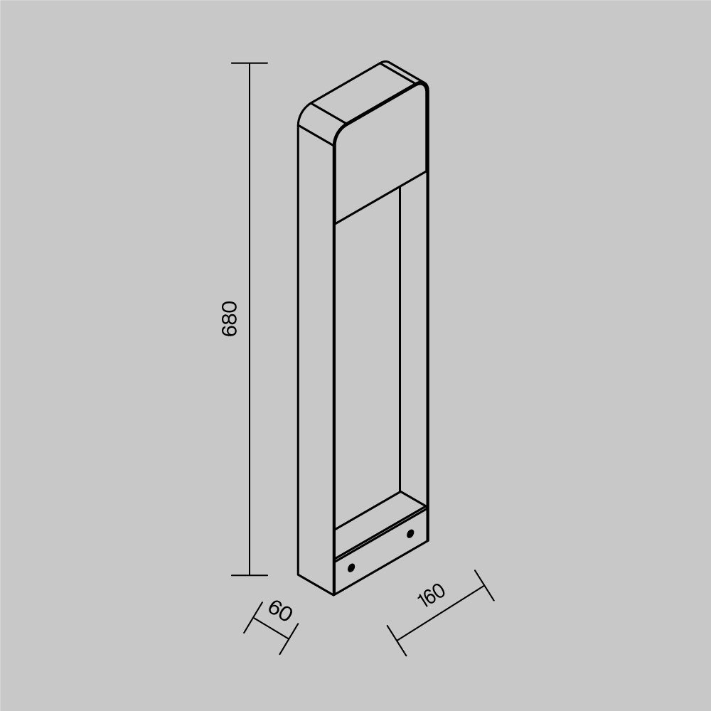 Maytoni Outdoor Porte Ландшафтный светильник цвет: черный O481FL-L7B3K
