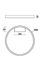 Maytoni Modern Rim Потолочный светильник цвет: латунь MOD058CL-L35BS3K