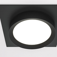 Maytoni Technical Hoop Встраиваемый светильник цвет: черный DL086-GX53-SQ-B