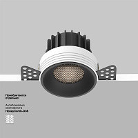 Maytoni Technical Round Встраиваемый светильник цвет: черный DL058-12W4K-TRS-B