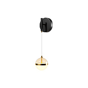Maytoni Modern Area Настенный светильник (бра) цвет: черный и латунь MOD295WL-L12BBS3K