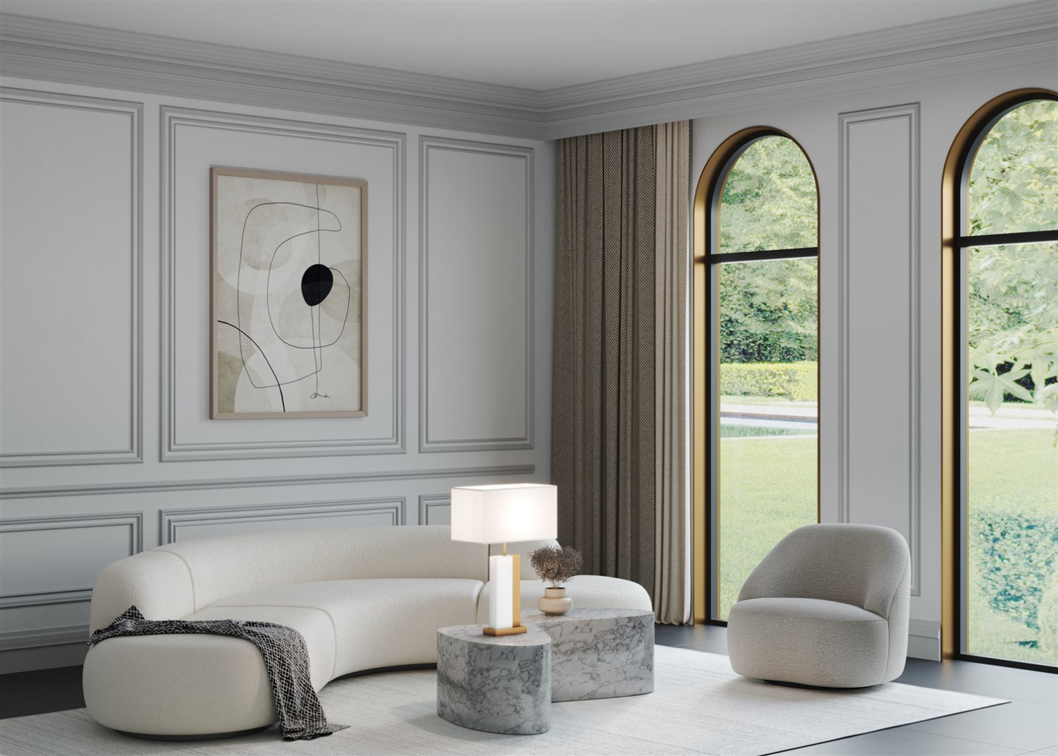 Maytoni Modern Bianco Настольный светильник цвет: латунь Z031TL-01BS