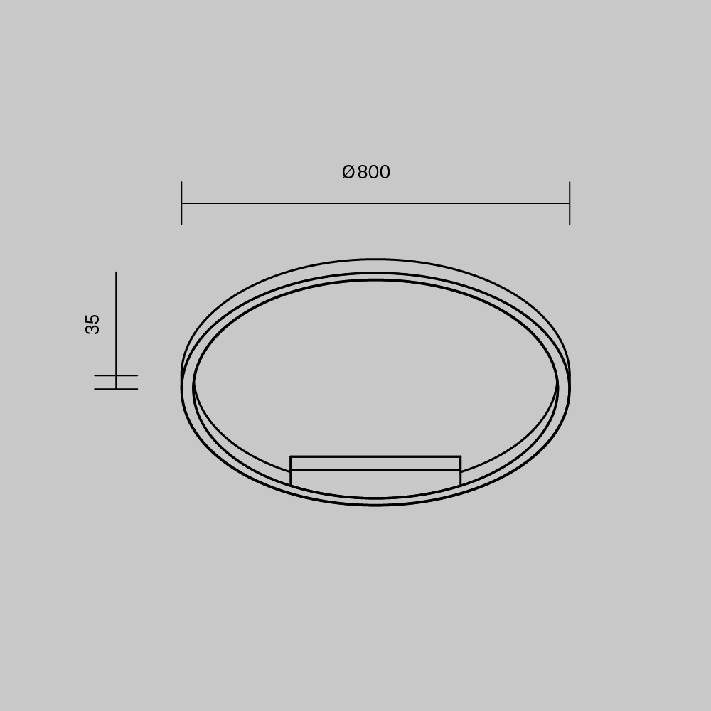 Maytoni Modern Rim Потолочный светильник цвет: черный MOD058CL-L50BK