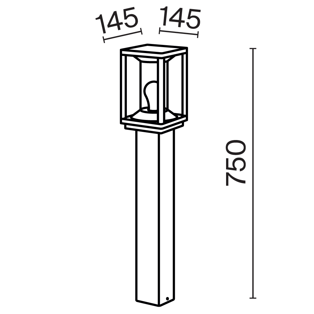 Maytoni Outdoor Cell Ландшафтный светильник цвет: графит O452FL-01GF2