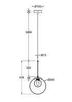 Maytoni Modern Basic form Подвесной светильник цвет: золото MOD521PL-01G3