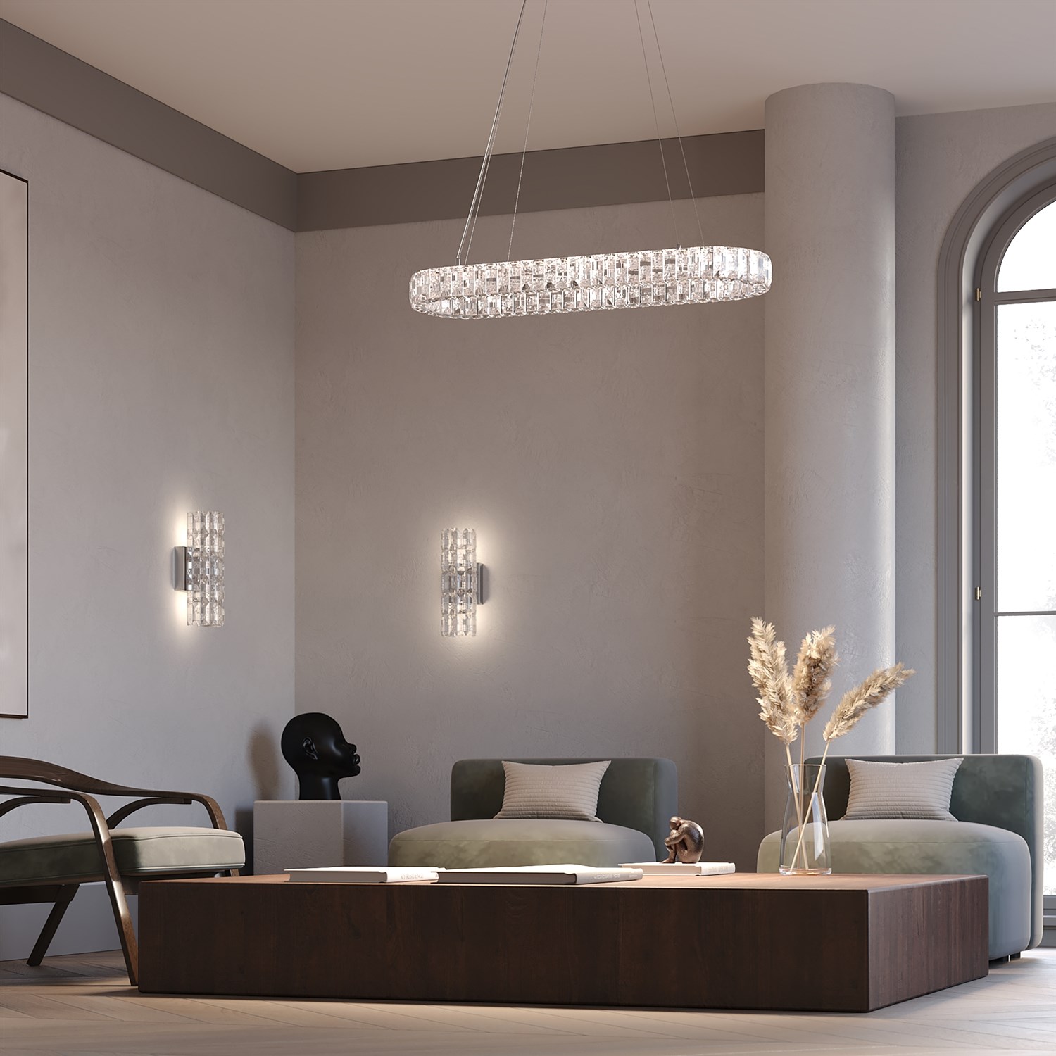 Maytoni Modern Castello Настенный светильник (бра) цвет: хром MOD335WL-L20CH3K