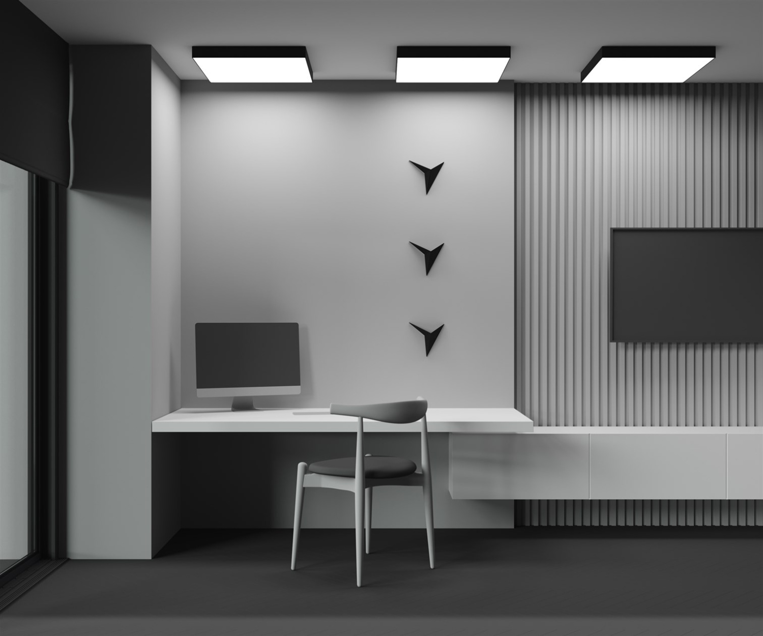 Maytoni Technical Zon Потолочный светильник цвет: черный C032CL-90W4K-SQ-B