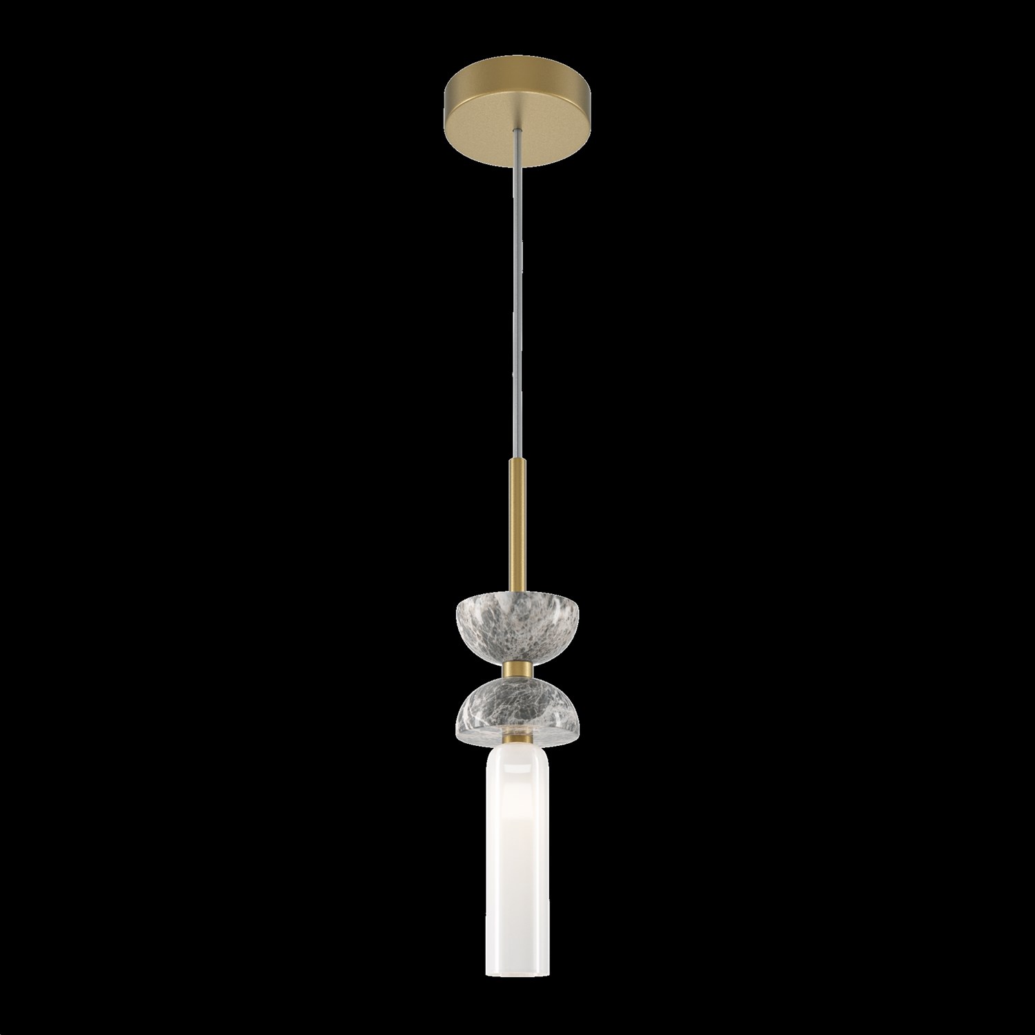 Maytoni Modern Kyoto Подвесной светильник цвет: золото и серый MOD178PL-01GR