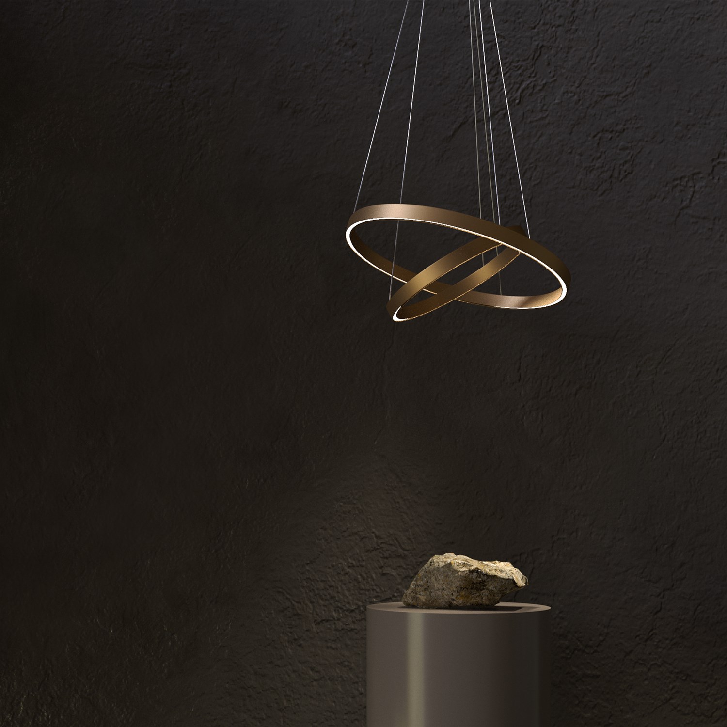 Maytoni Modern Rim Подвесной светильник цвет: латунь MOD058PL-L55BSK