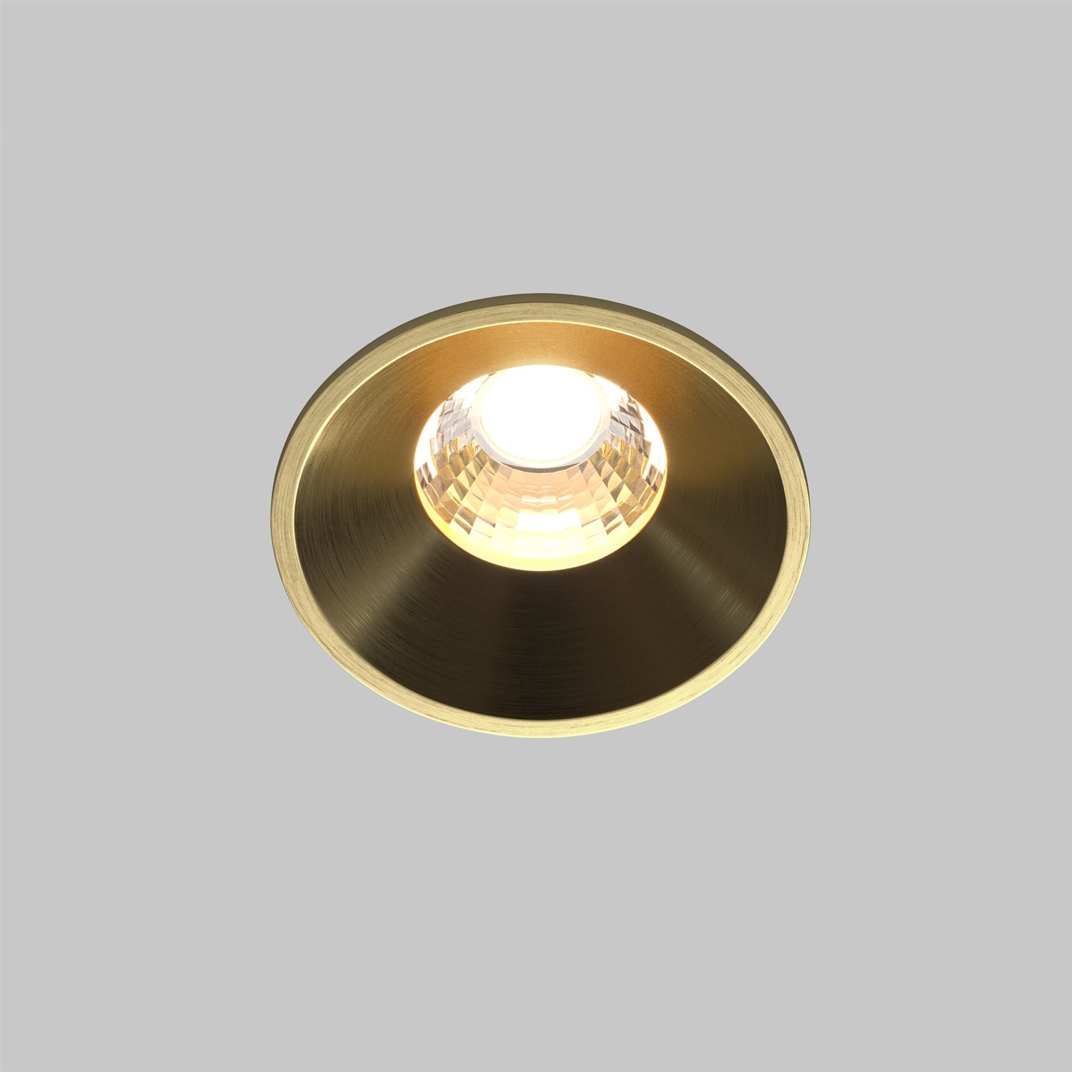 Maytoni Technical Round Встраиваемый светильник цвет: латунь DL058-7W3K-BS