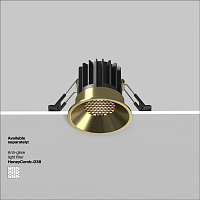 Maytoni Technical Round Встраиваемый светильник цвет: латунь DL058-7W3K-BS