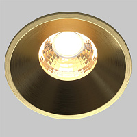 Maytoni Technical Round Встраиваемый светильник цвет: латунь DL058-7W3K-BS