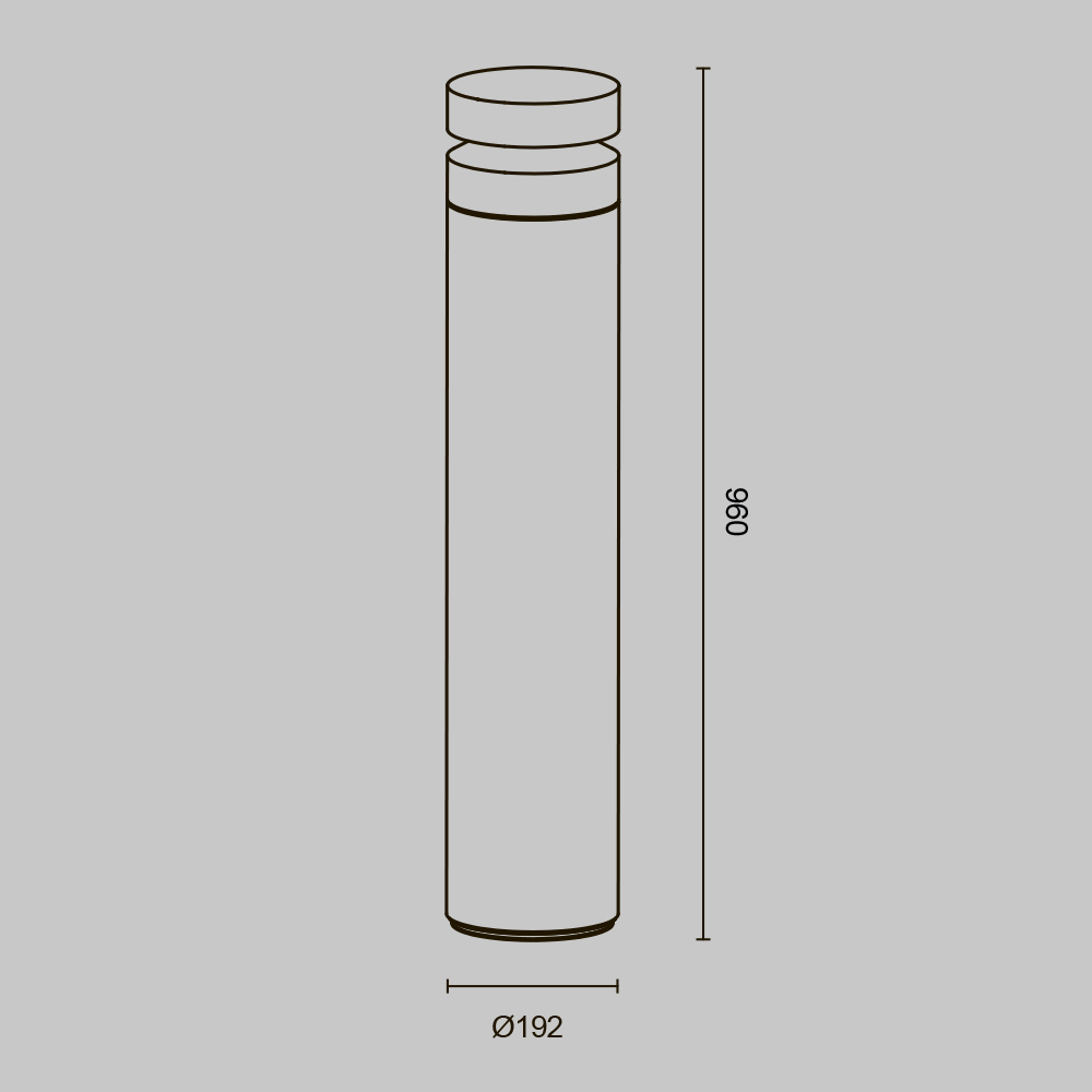 Maytoni Outdoor Betone Ландшафтный светильник цвет: цемент O469FL-L20CM3K1