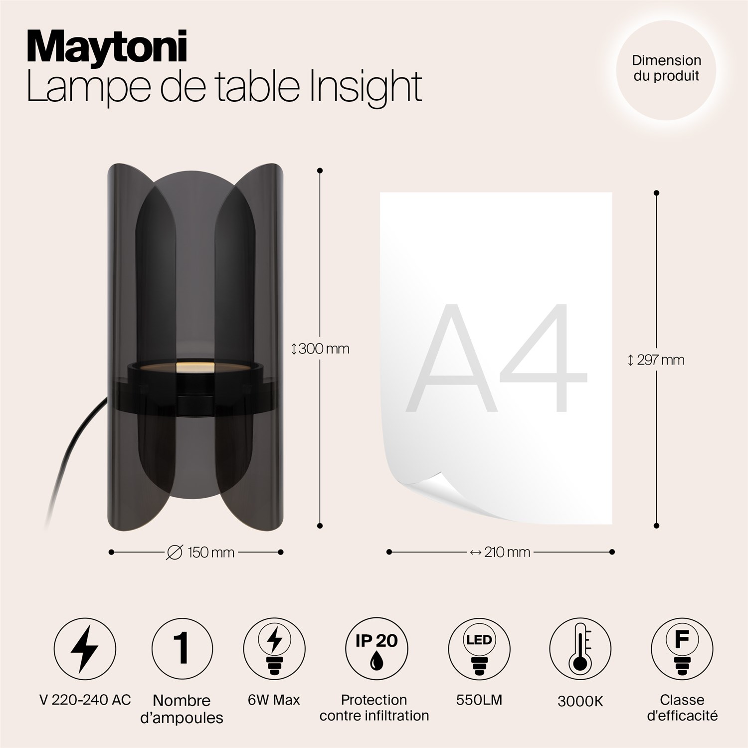 Maytoni Modern Insight Настольный светильник цвет: черный MOD416TL-L6BR3K