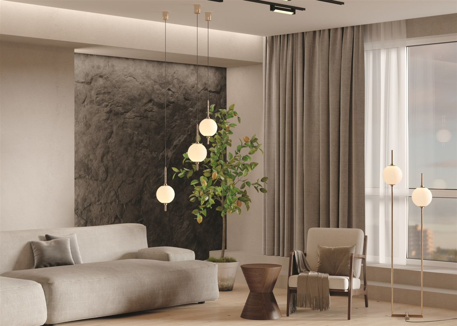 Maytoni Modern The Sixth Sense Подвесной светильник цвет: латунь Z020PL-L6BS3K
